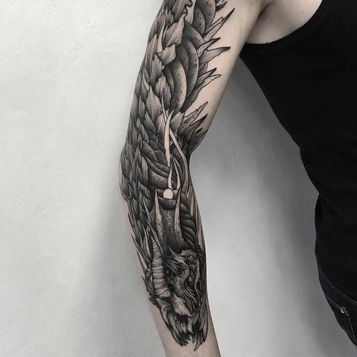 Dark And Eerie Creature Tattoos By Russian Artist