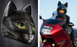 Cat Helmets With Ears From Russia