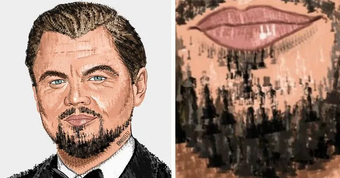 I Created A Collage Of Leonardo DiCaprio Entirely Out Of Oscar Awards