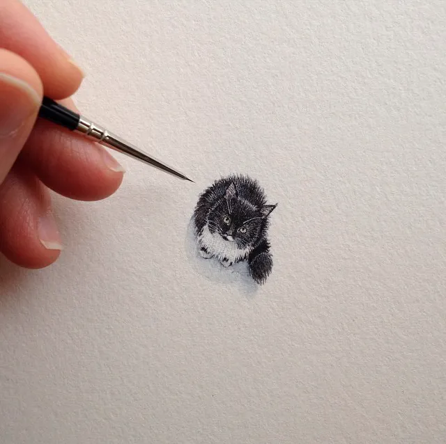 After Becoming A Mom, I Couldn't Find Time To Paint, So I Started Doing One Tiny Drawing A Day
