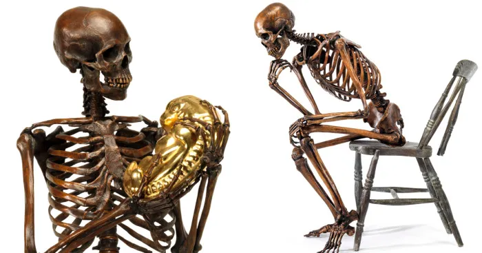 I Teamed Up With My Wife To Make Life Size Skeleton Sculptures