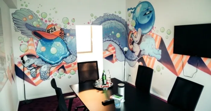 This Office In Berlin Got Completely Transformed By Graffiti Painters