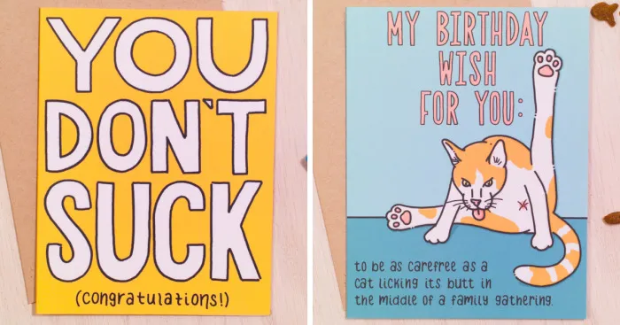 I Make Sharp Inappropriate Cards So People Don't Take Life Too Seriously