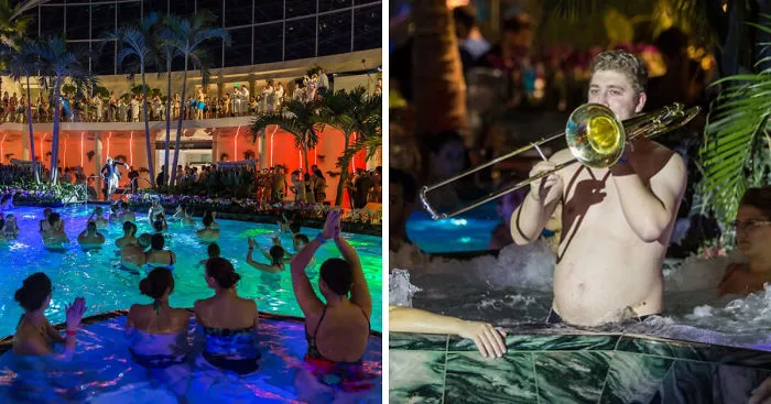 How 80 Musicians Turned A Pool Into A Concert Hall