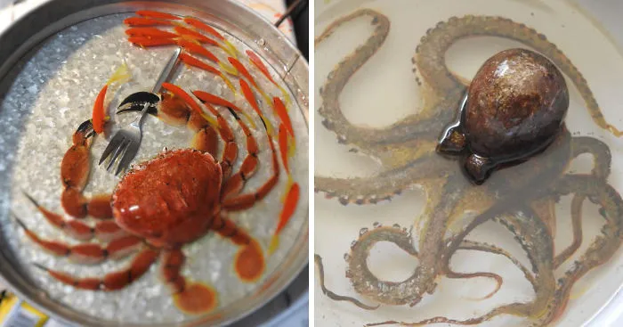 I Paint Realistic 3D Ocean Creatures In Layers Of Resin