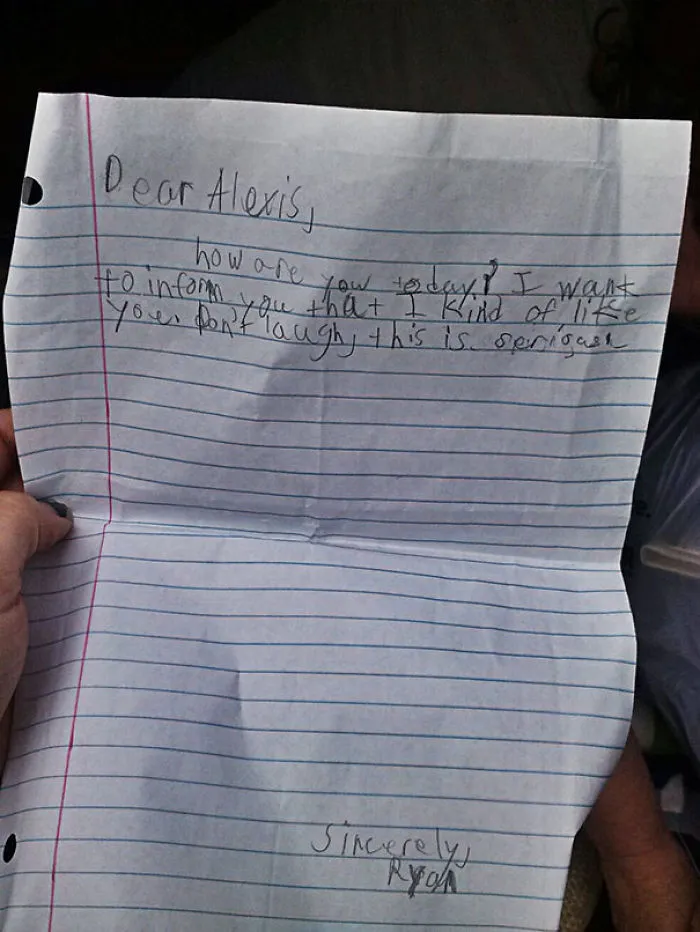 6-Year-Old Love Letter, Don't Laugh, This Is Serious