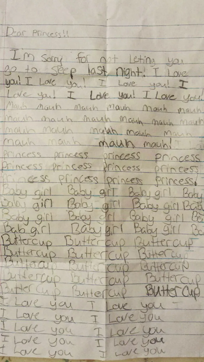My Mom Is A 6th Grade Teacher, And Today She Confiscated This Love Note From One Of Her Students