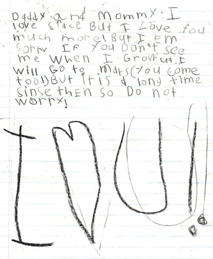 My Six Year Old Daughter Wrote Us A Note Today. She Loves Us More Than...Wait...What? Really?