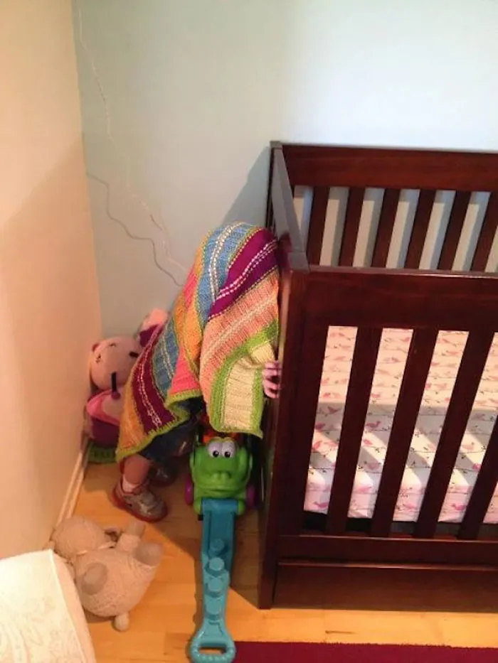 Playing Hide And Seek With A 1,5 Year Old