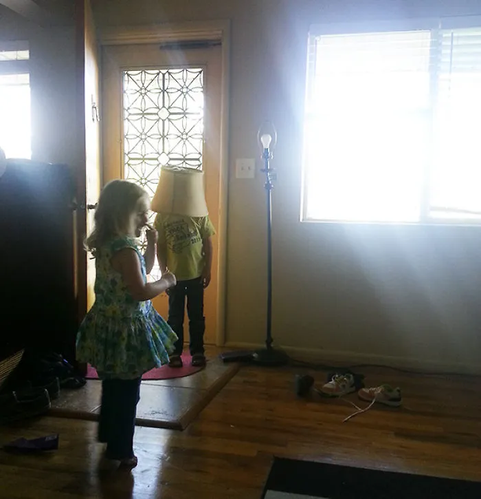 My 5 Year Old Was Dead Serious When He Did This During A Hide And Seek