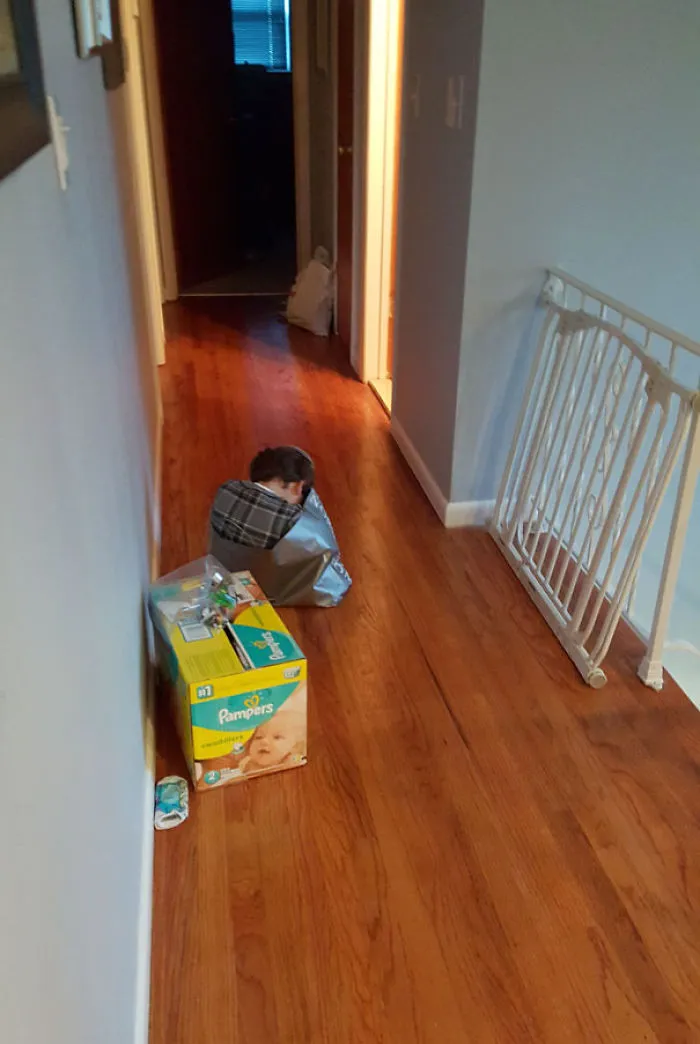 My Little Guy Wanted To Play Hide And Seek. It Took Me A Minute