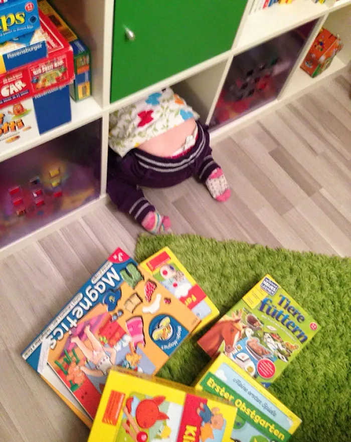 Playing Hide And Seek With My 3-Year-Old Daughter