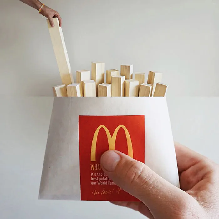 Wood Posts + Fry Container