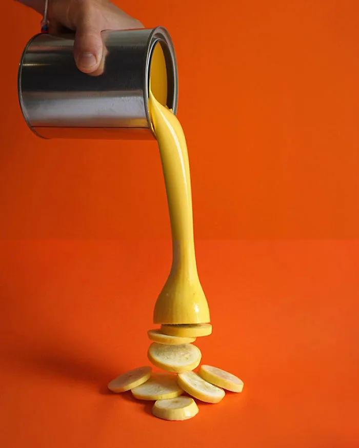 Yellow Paint + Yellow Squash