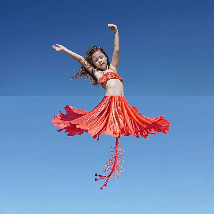 My Twirling 5 Year Old + A Hibiscus Flower