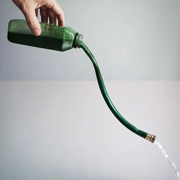 Wheatgrass Juice + Garden Hose