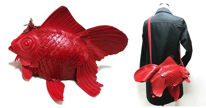 Japanese Goldfish Bags Handcrafted By Atelier Iwakiri