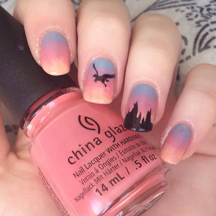 58 Harry Potter Nail Art Ideas That Are Pure Magic