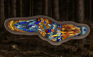 I Made A Glass Sculpture Of An Amoeba Out Of Detailed Paintings That Can Only Be Seen From Close Up