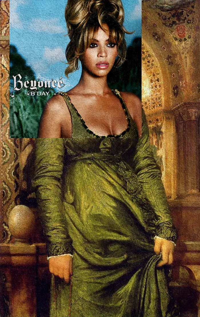 B’day By Beyoncé + Girl In Green By Lord Frederick Leighton