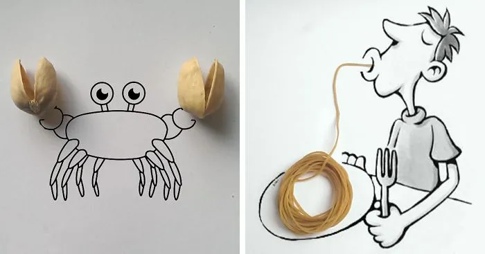 I Draw Interactive Illustrations Using Everyday Objects (Part 4)