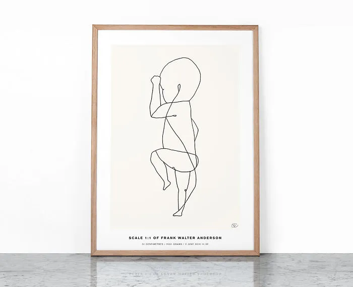 Illustrated Birth Posters At A Scale Of 
1:1 To Your Baby’s Actual Birth Length.