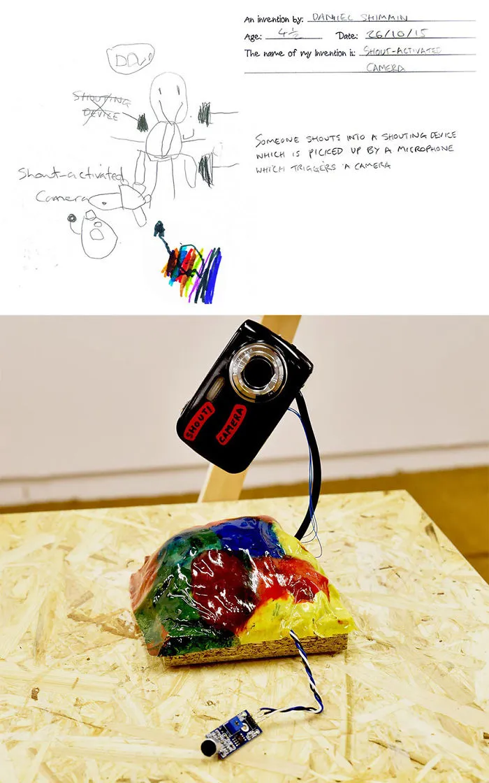Shout-Activated Camera