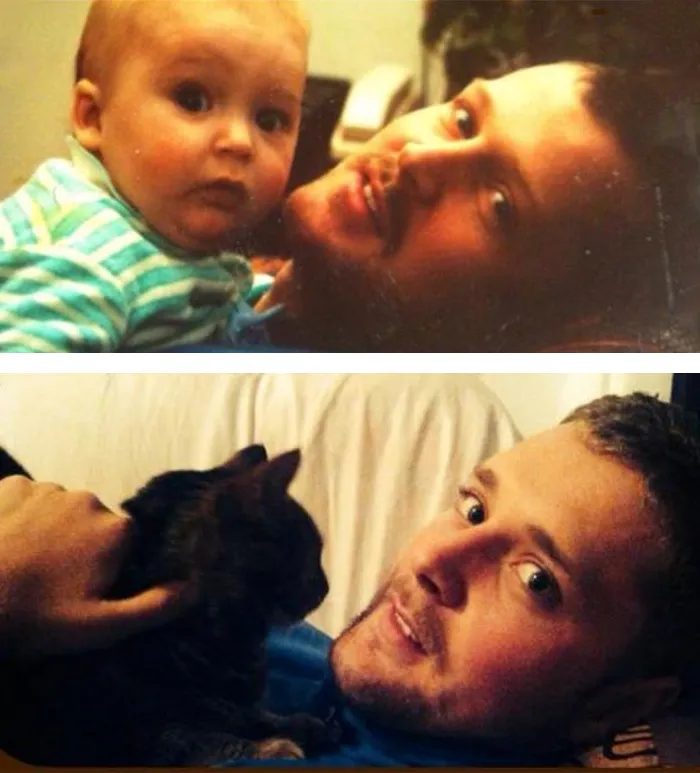 Just A Picture Of Me And My Dad. One Dated 1991 The Other 2013