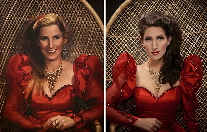 My Mom And I. Same Dress, Same Age, 25 Years Apart