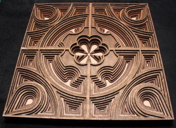Layered Wood Art, Cut With A Laser