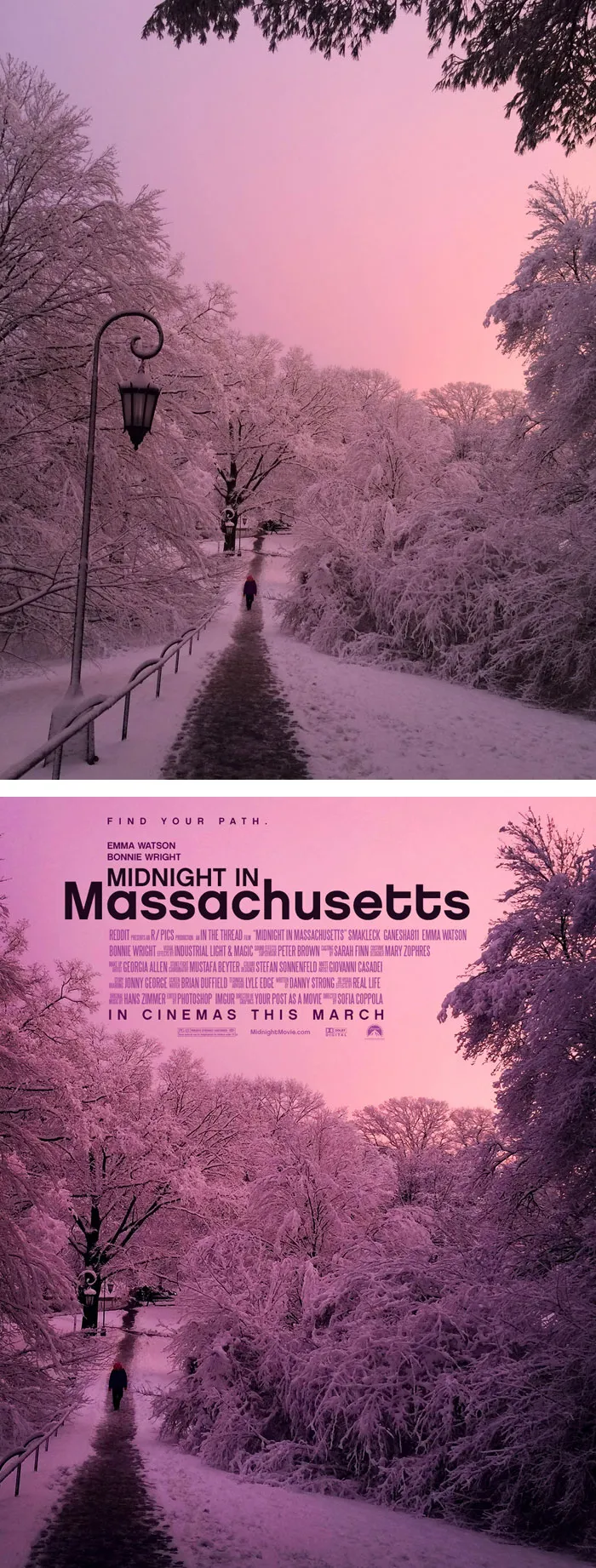 This Redditor Is Turning Random People's Photos Into Movie Posters