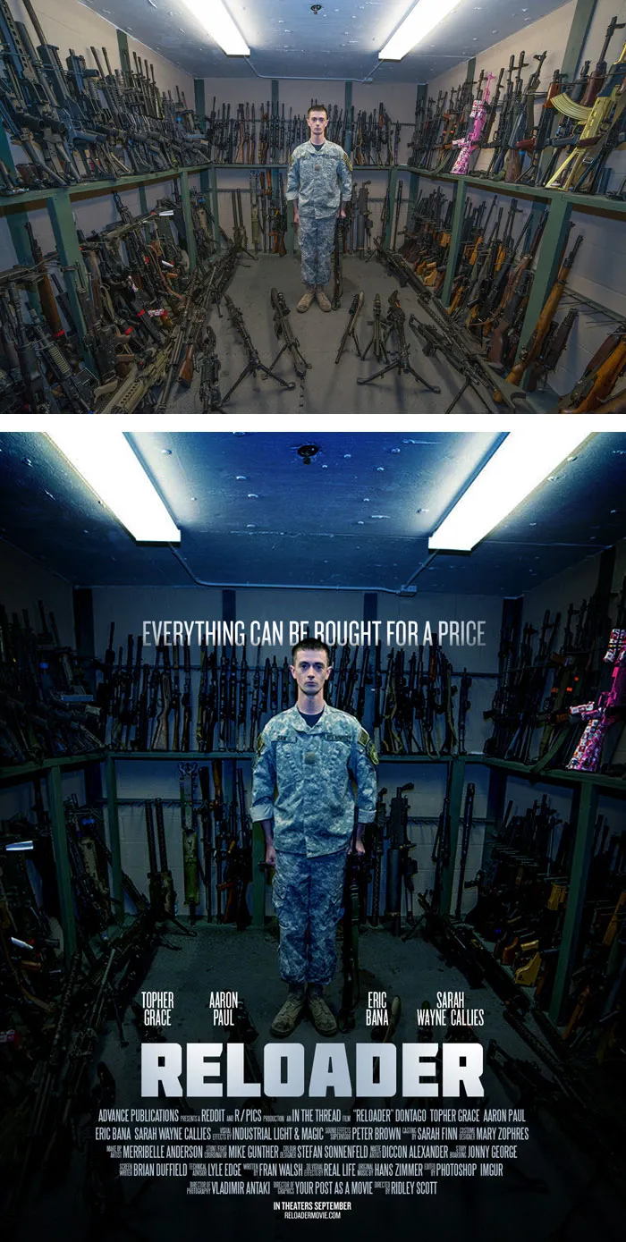 This Redditor Is Turning Random People's Photos Into Movie Posters