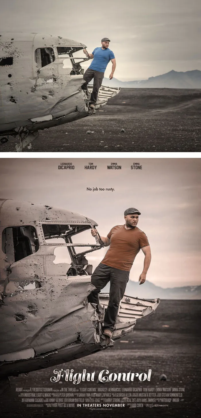 This Redditor Is Turning Random People's Photos Into Movie Posters