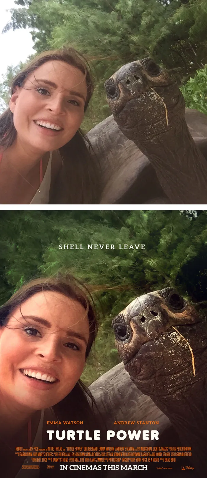 This Redditor Is Turning Random People's Photos Into Movie Posters