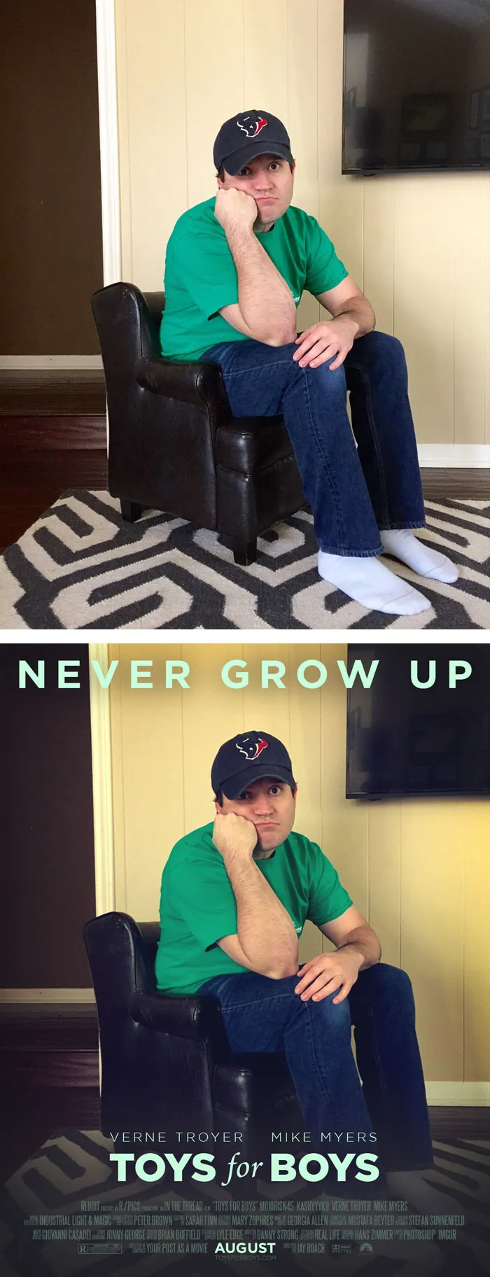 This Redditor Is Turning Random People's Photos Into Movie Posters