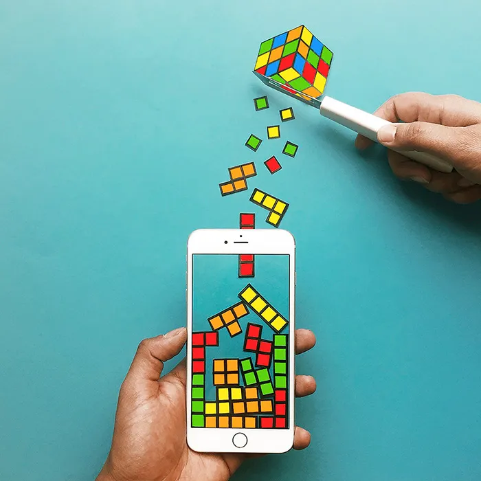 I Create Fun Scenes Using My Iphone And Some Paper