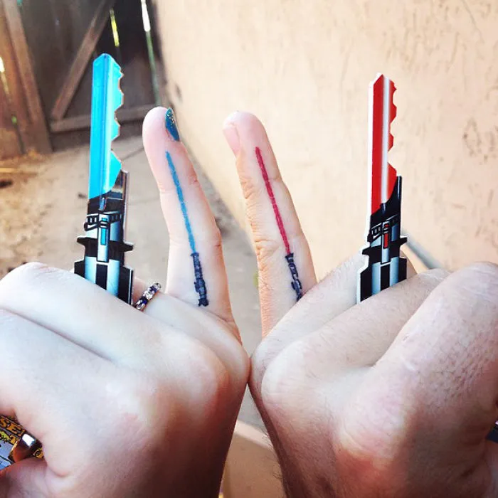 Finger Lightsaber Duel