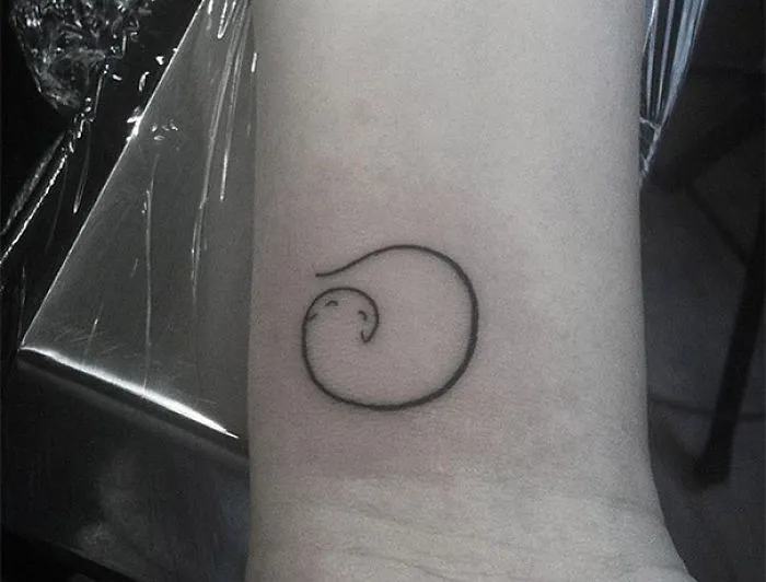 Minimalist Cat Tattoo