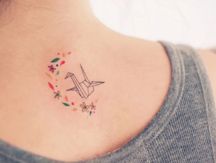 Origami Crane Tattoo