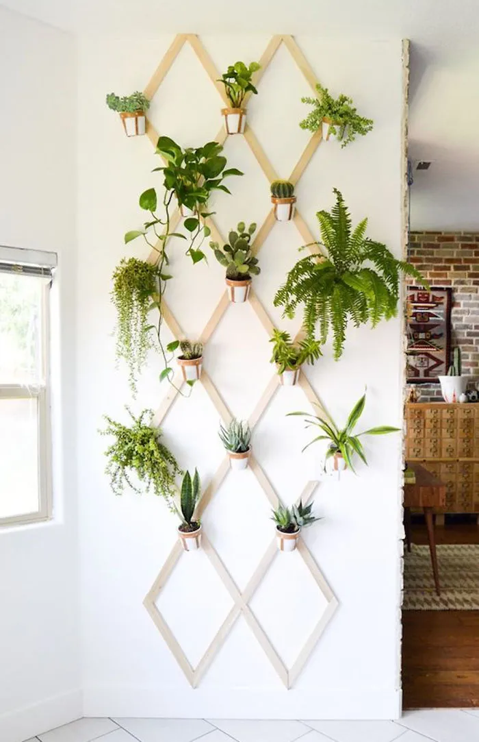 Wood And Trellis Wall Decor