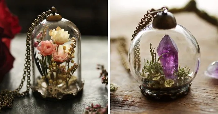 Terrarium Jewelry by Ruby Robin Lets You Take Tiny Bits Of Nature With You