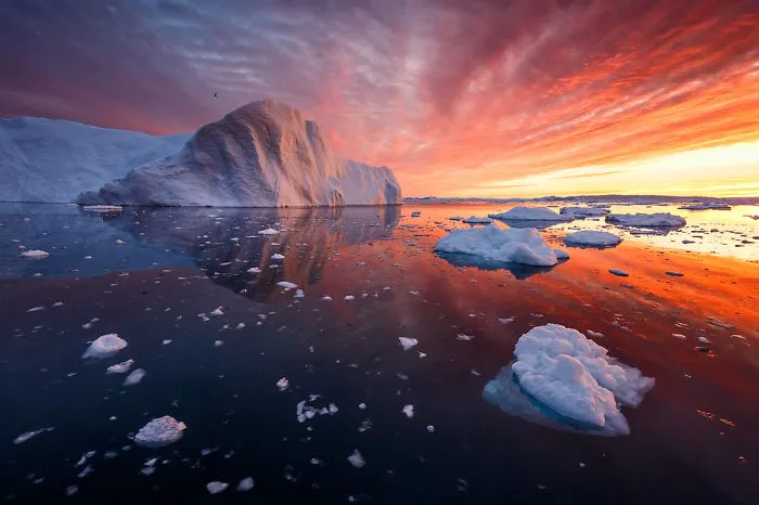 The Icebergs Of Disko Bay That I Captured From A Russian Yacht Near Greenland