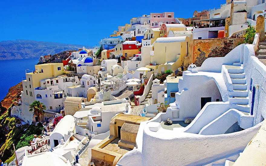 Walking Around Santorini Island, Greece