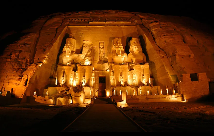 Getting Goosebums In Front Of The Ancient Temple Of Abu Simbel In Egypt