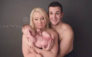 Unforgettable Moment Baby Interrupts Photoshoot With A Shower