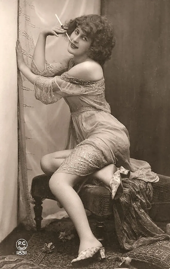 Unknown Lady With Cigarette