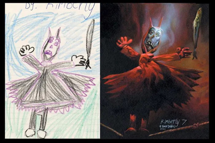 What Children’s Drawings Would Look Like If They Were Painted Realistically