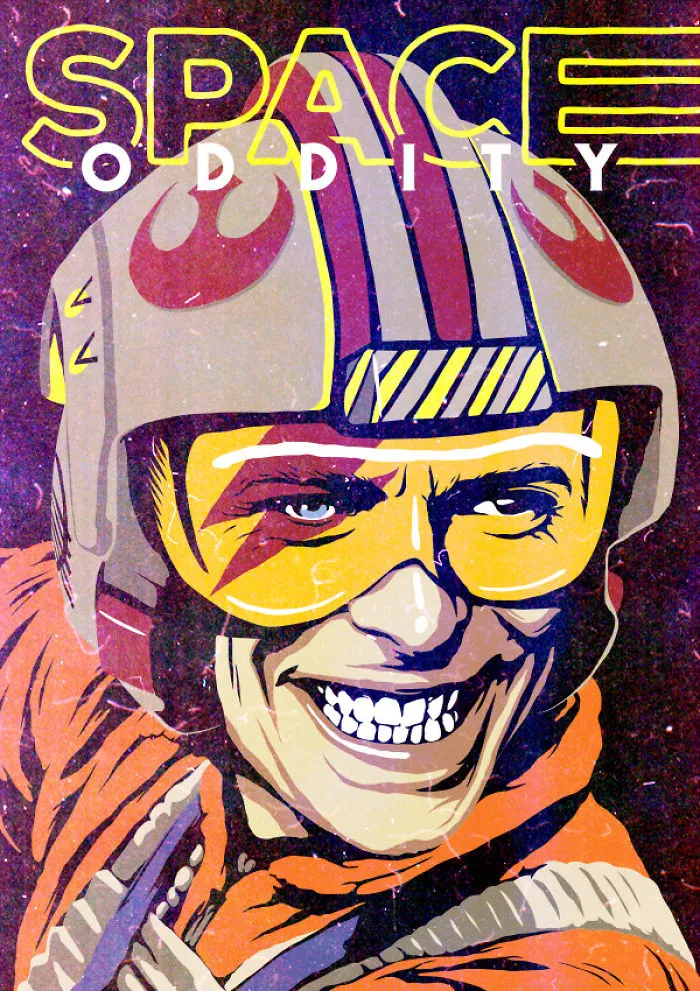 Butcher Billy Gives His Tribute To Ziggy Stardust By Creating A Pop Culture Mash-Up Artwork Every Day