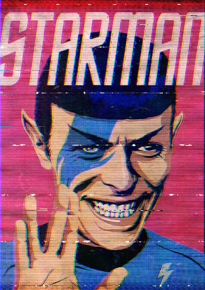 Butcher Billy Gives His Tribute To Ziggy Stardust By Creating A Pop Culture Mash-Up Artwork Every Day