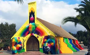 Abandoned Church Transformed With Colorful Graffiti In Morocco